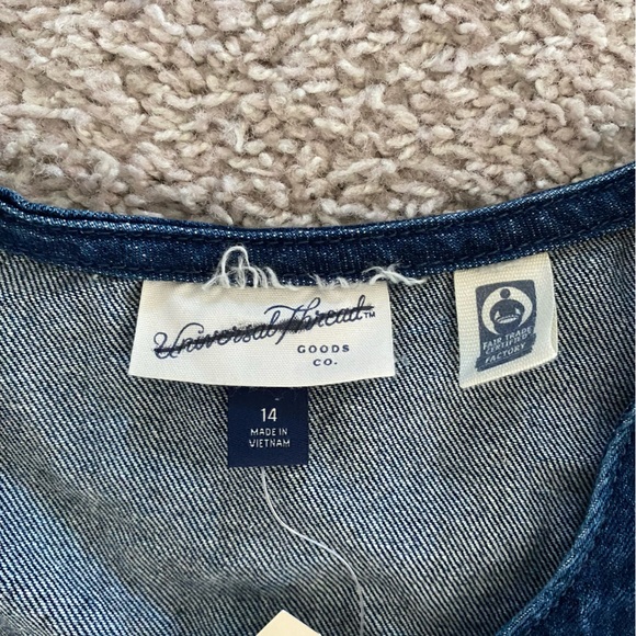 Universal Thread NEW Dark Wash Size 14 Women's Sleeveless Jumpsuit - Picture 3 of 9